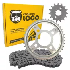 Kit Relação Tração Transmissão Cg Titan Fan 150 2004 2005 2006 2007 2008 2009 A 2015 aço 1045