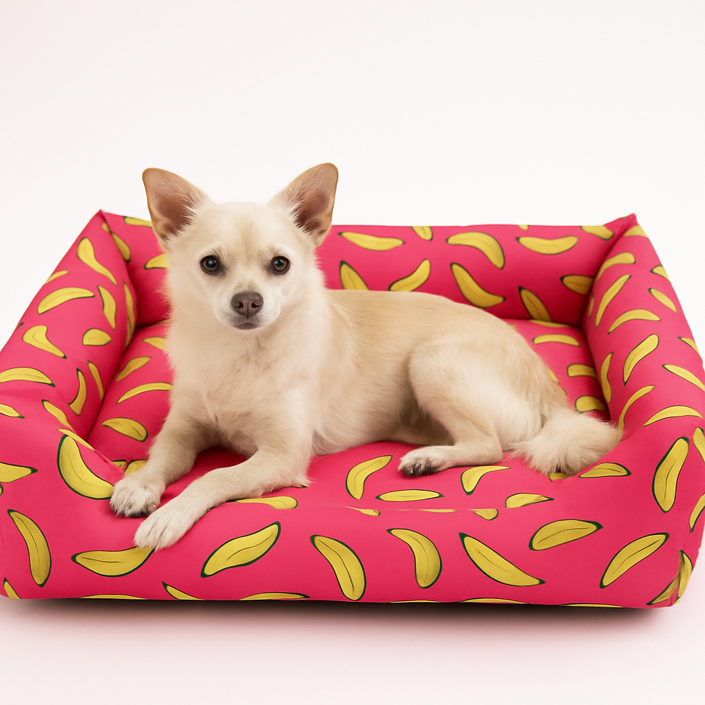 Caminha Cama Pet para Cachorro e Gato com Zíper Refil Impermeável P M G Almofada Ossinho