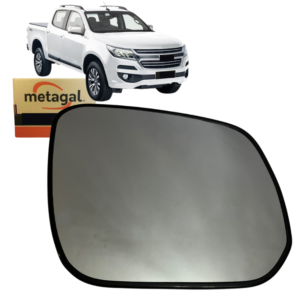 Espelho Retrovisor S10 lente com base lado direito 2014 2015 2016 2017 2018 2019 2020 2021 2022 2023
