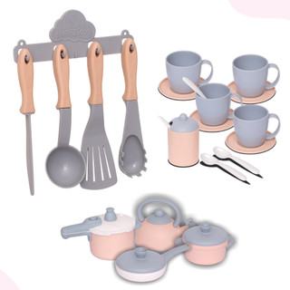 Kit Cozinha Infantil Brinquedo Completo Panelinhas Utensílios