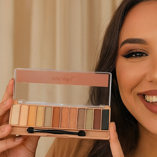 Paleta de Sombras 12 Tons Nudes Belle Angel