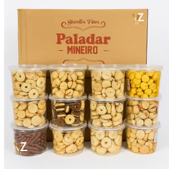 Kit 12 Pote Biscoito Amanteigado Doce 400g