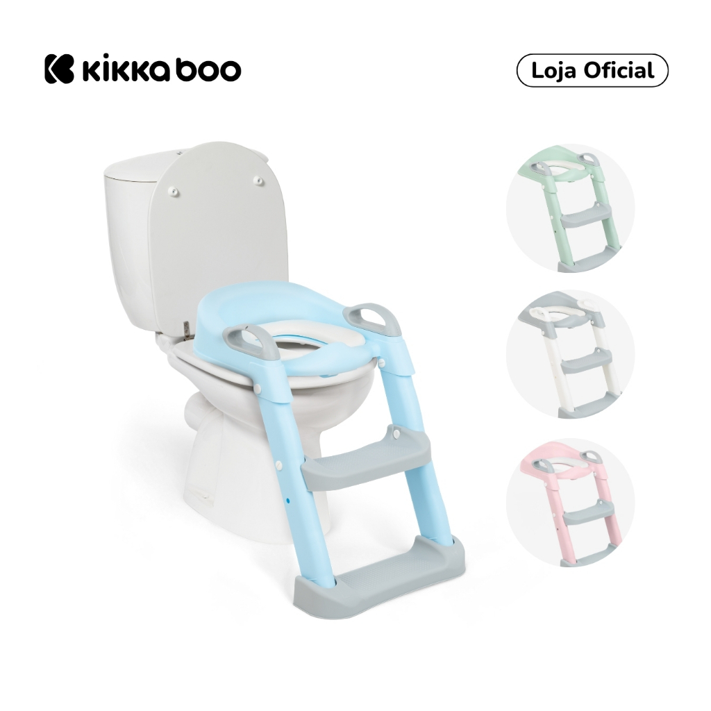 Detalhes do Troninho Redutor Assento 2 Em 1 Com Escada Lea Blue KB