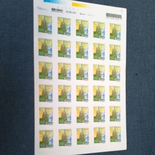 cartela com 30 selos para carta trompete em Oferta na Shopee