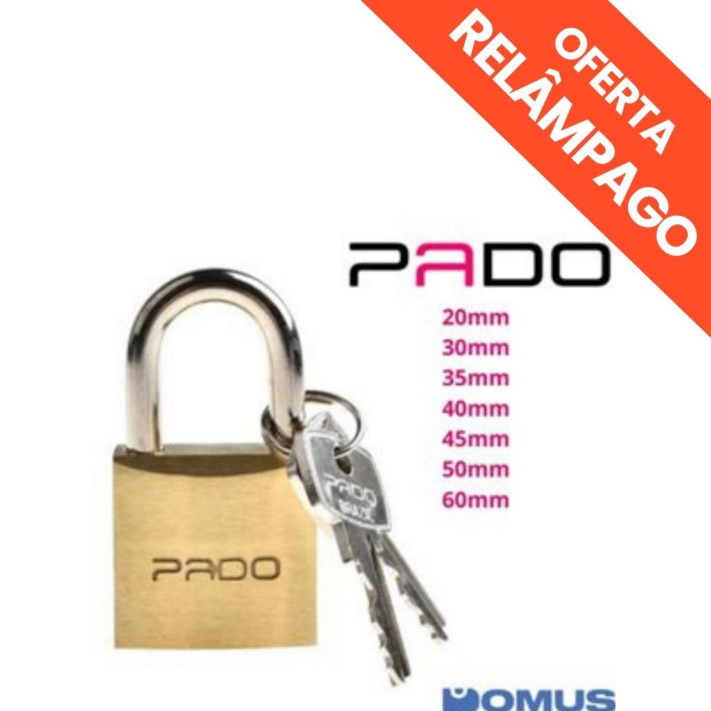 Cadeado Pado P/ Portão, Janela, Armário | 20mm, 25mm, 30mm, 35mm, 40mm, 45mm, 50mm, 60mm