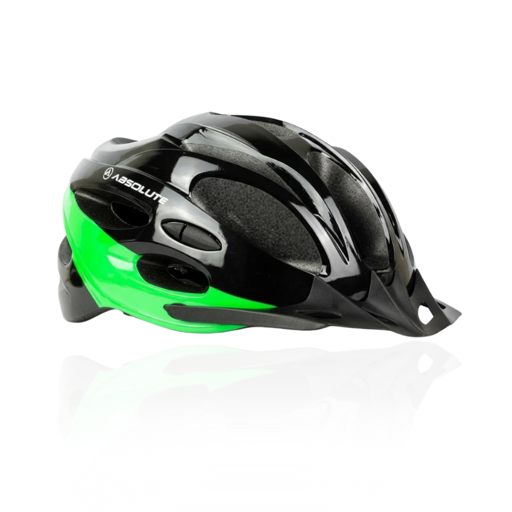 Capacete Ciclismo Absolute Nero Verde MTB Speed – Fecho Ajustável com LED Traseiro M e G em Oferta na Shopee