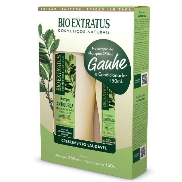 Bio Extratus Pack Promocional Jaborandi Antiqueda Shampoo 250ml e Condicionador 150ml PRESENTE em Oferta na Shopee