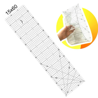 Régua  Flexível Para Patchwork Scrapbook Costura em Geral 15x60, 15x30, 05x60 pachwork br em Oferta na Shopee