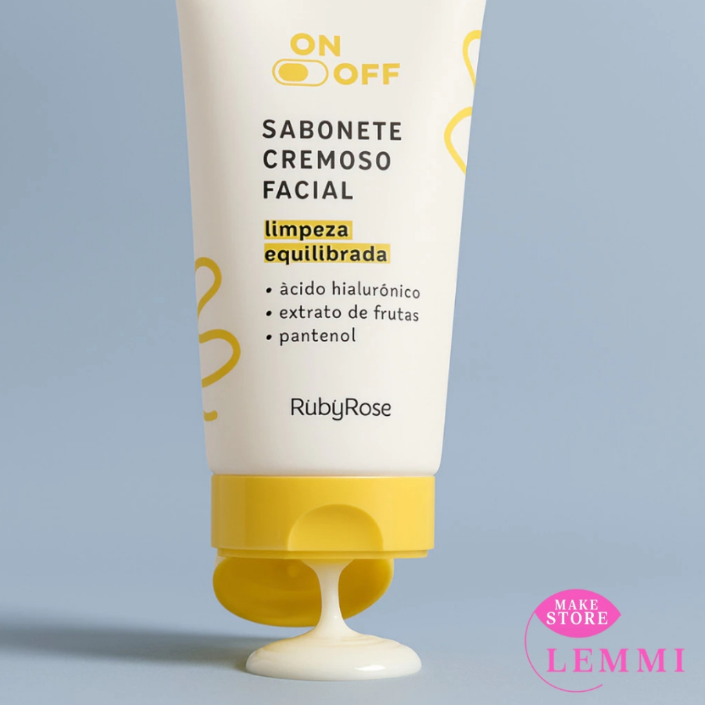 Sabonete Cremoso Hidratação facial On Off Ruby Rose HB327
