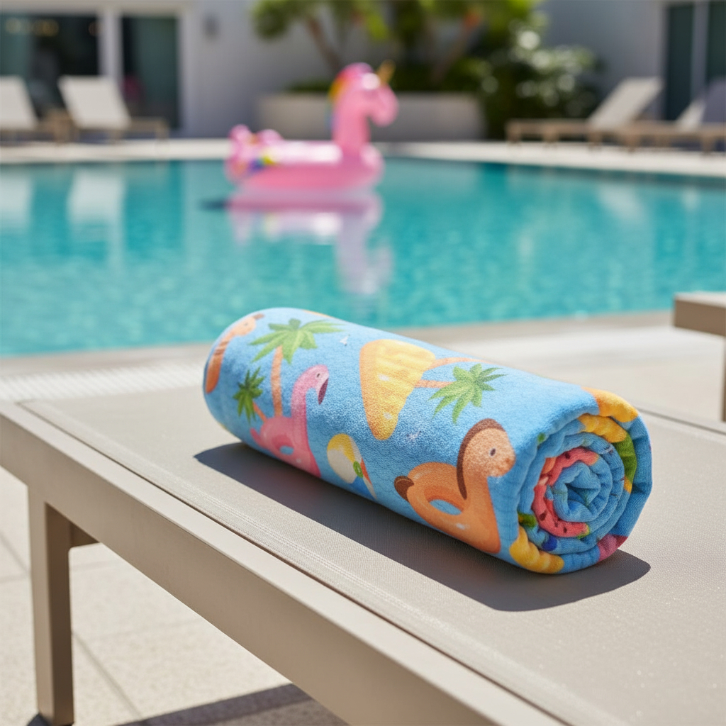 Toalha Tropical - Poliester e Algodão - Estampa de Altissíma Definição - Seu pedacinho do paraíso em Oferta na Shopee