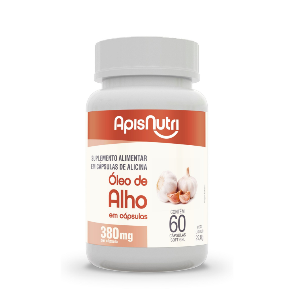 Óleo De Alho 250mg 60 Cáps Apisnutri - SV