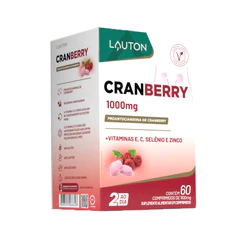 Cranberry com vitaminas, Selênio e Zinco 1000mg (60 cápsulas) - Lauton
