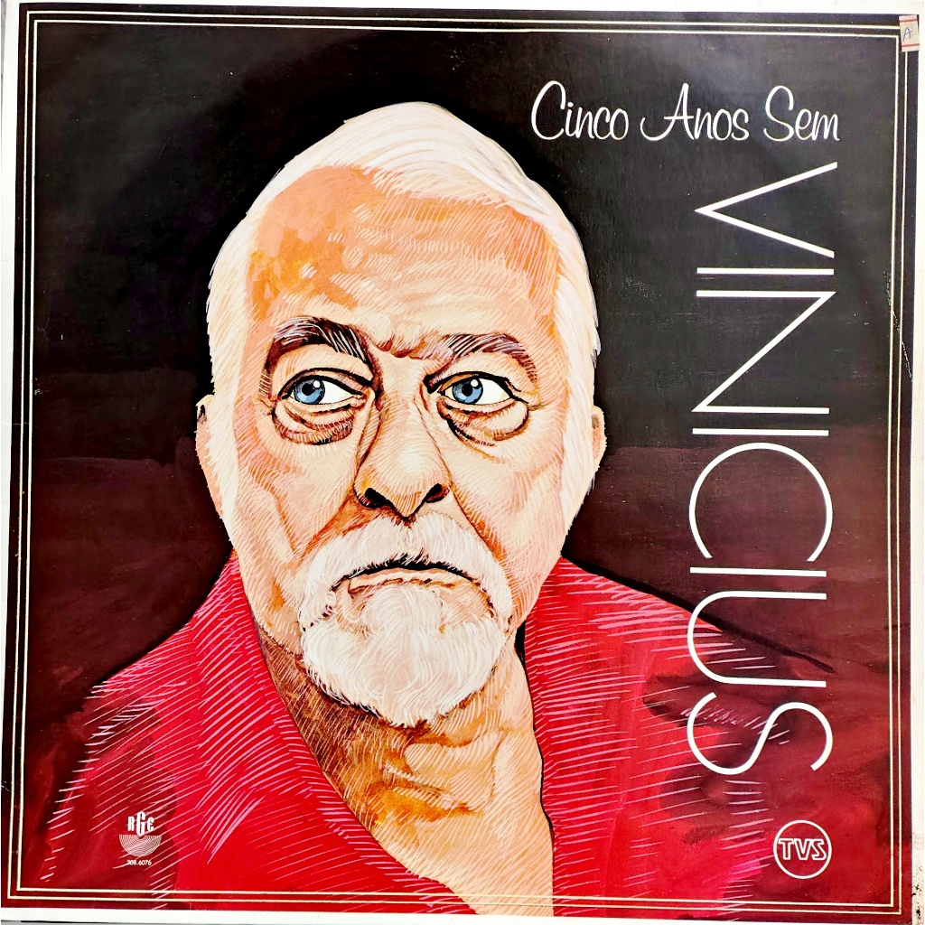 LP VINIL - CINCO ANOS SEM VINICIUS - VINICIUS DE MORAES, TOQUINHO E OUTROS - RGE 1985