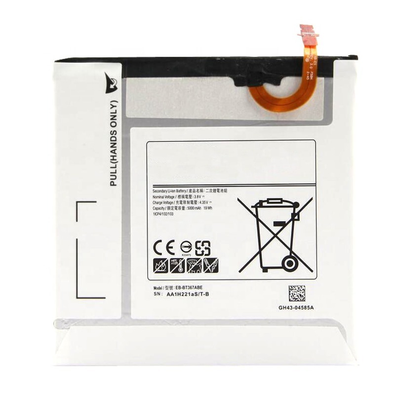 Bate-ira Compatível Tab A 8.0 2017 T380 T385 TAB E 8.0 T377 T375 Eb-bt367abe 5000mAh