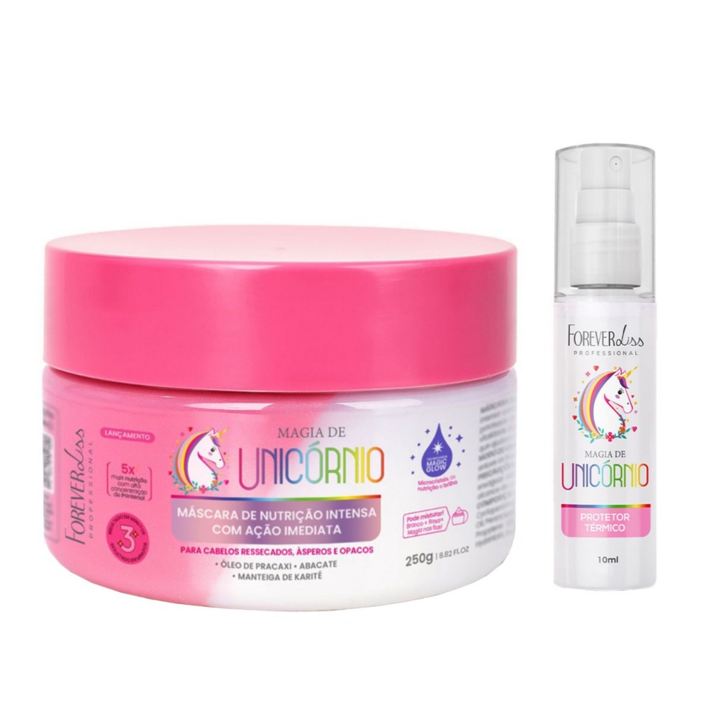 Máscara de Nutrição Intensa Magia de Unicórnio Forever Liss 250g em Oferta na Shopee