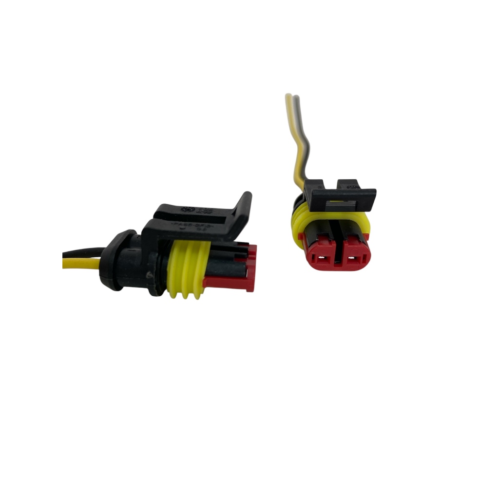 Par Chicote Conector Bobina Ignição Fiat Uno Palio Siena Elba Fiorino - 2 VIAS/FIOS