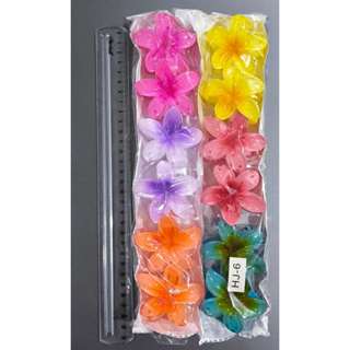 Kit 24/36/48/18/30/42 pçs 6cm Grampos/Piranhas de Cabelo Flor de Feriado de Praia -link para atacado em Oferta na Shopee