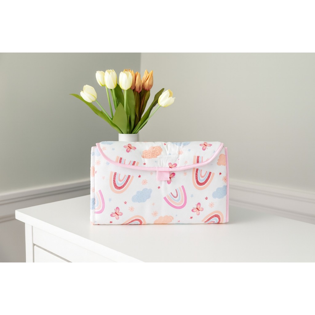 Trocador Portátil de fralda Impermeável com bolso para Bebês Varias Estampas em Oferta na Shopee