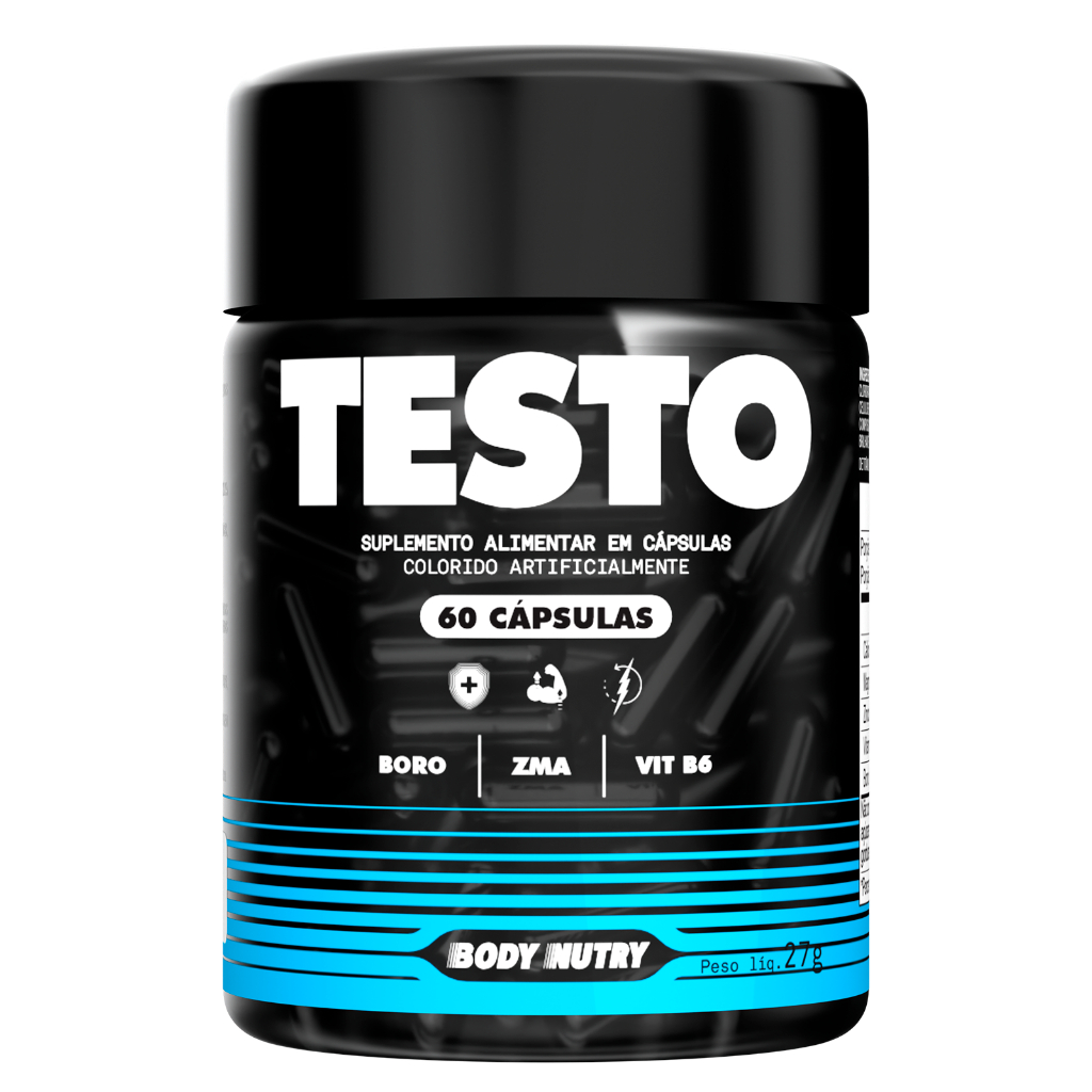 Suplemento -  Testo,  Masculino e Feminino, 120 Cápsulas - Body Nutry em Oferta na Shopee