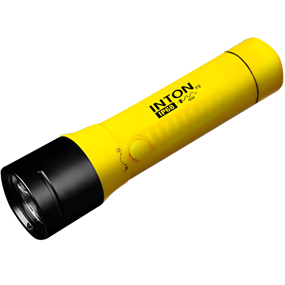Lanterna Mergulho Inton F9 Ip68 100m Pesca Sub à Prova D Água 3000 Lumens Lâmpada Recarregável Natal
