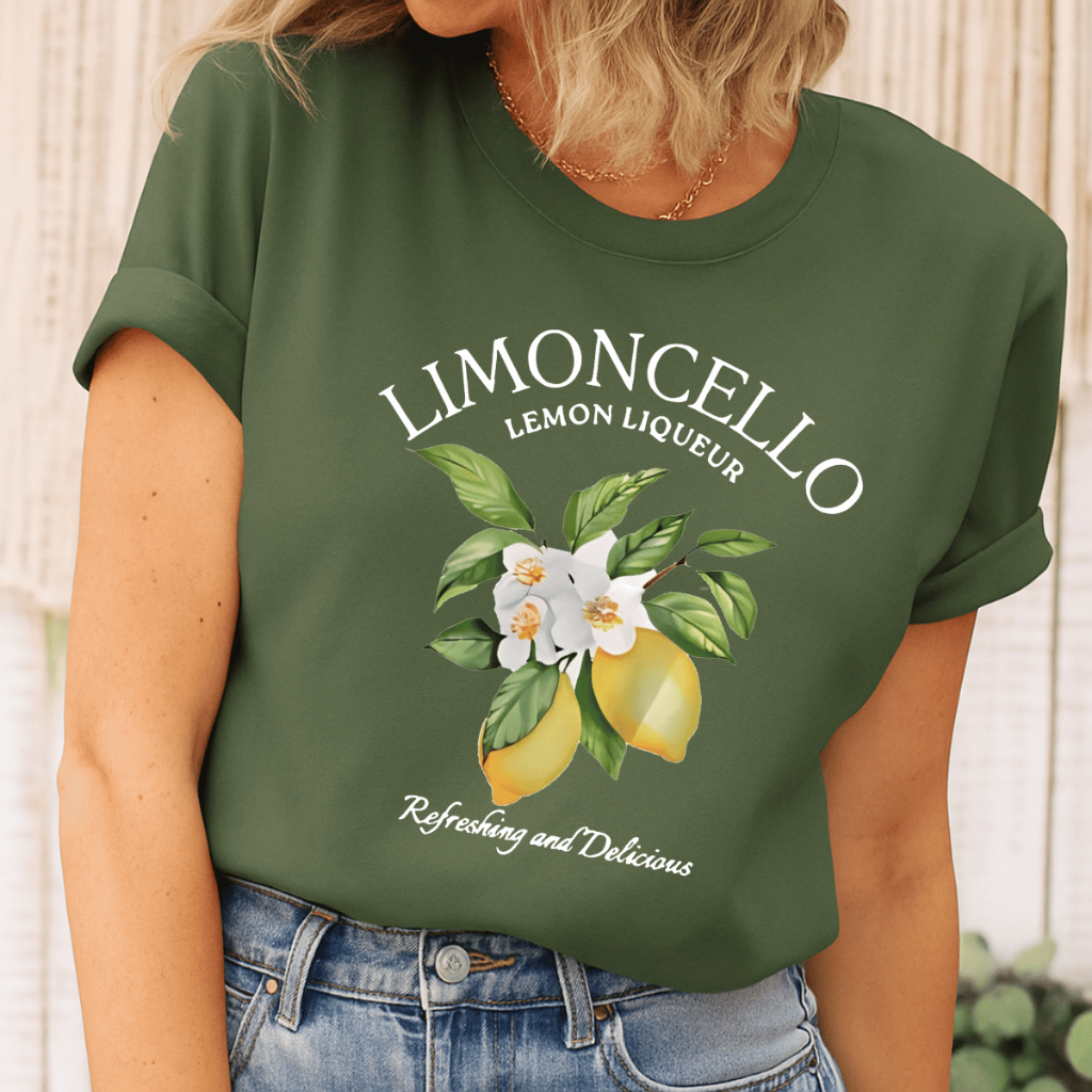 Camiseta Feminina Limoncello Drink Lemon T-Shirt 100% Algodão Tendência Moda Feminina em Oferta na Shopee