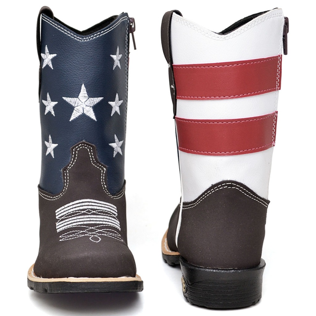 Bota Infantil Country Estampada Masculina e Feminina Direto da Fábrica Confortável