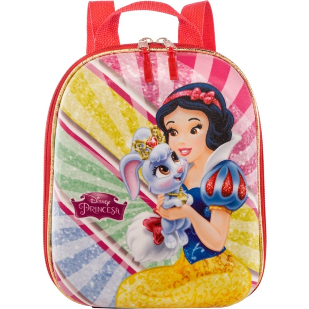 Mochila Infantil Branca de Neve Tamanho P /Gatinha Marie Tamanho P - Rosa/ Pequena Sereia Tamanho p
