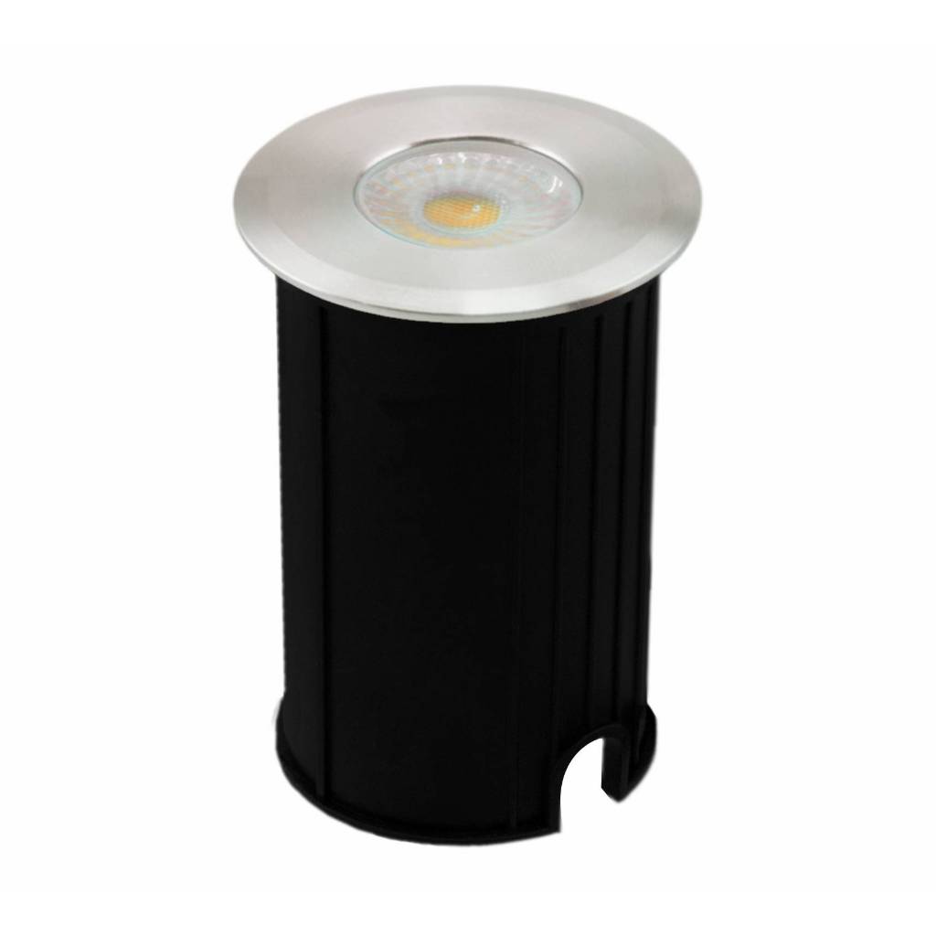 Luminária Spot Led balizador solo chão G-light Embutir jardim 6W 3000K luz quente bivolt piso