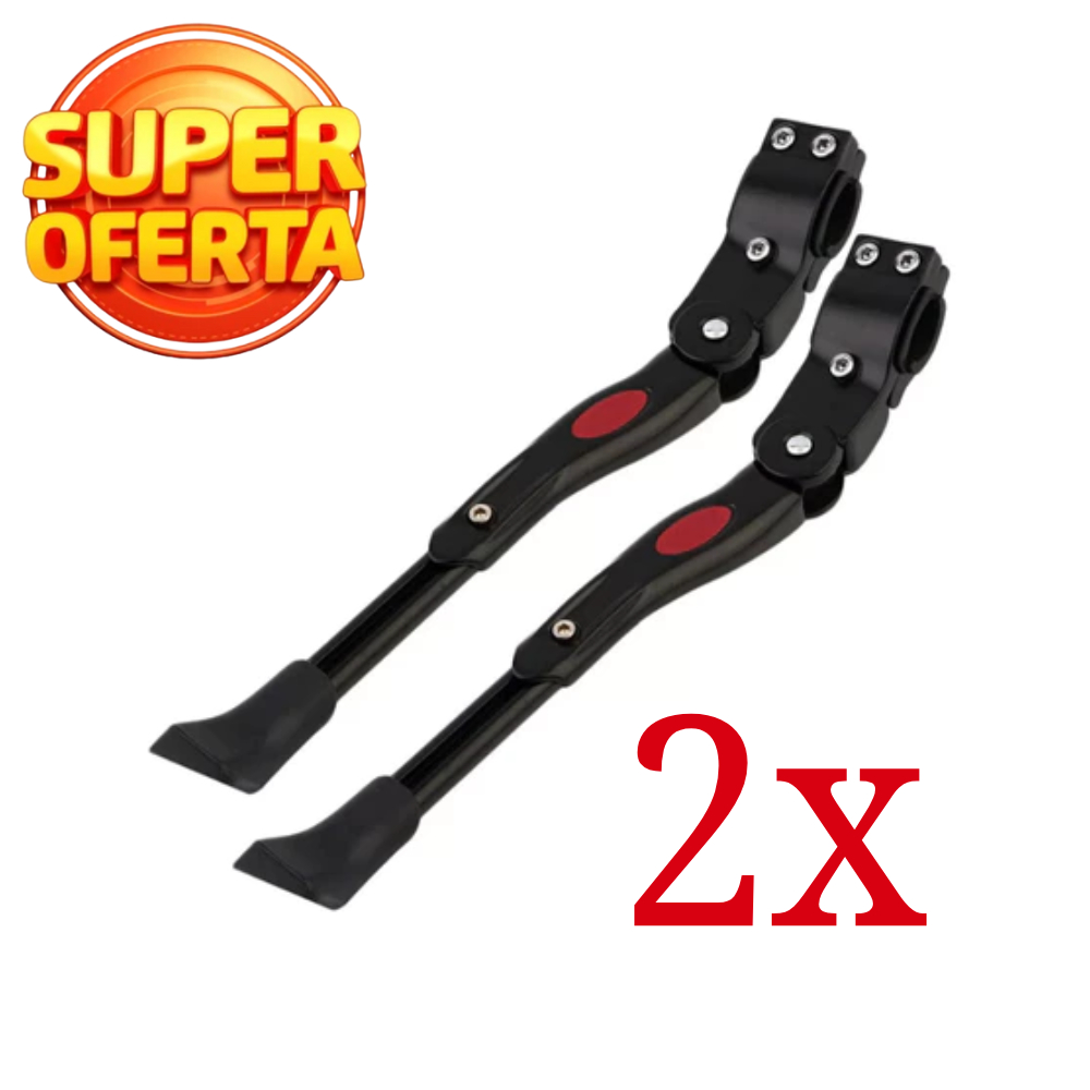 KIT com 2 Descansos Pezinho Lateral Bicicleta C/regulagem P/bike 20 A 29 em Oferta na Shopee
