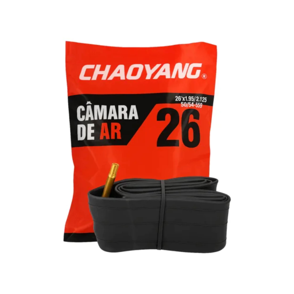 Câmara de Ar Aro 26 Chaoyang Válvula Schrader Pneu 1.95 a 2.125 em Oferta na Shopee
