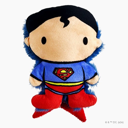 Brinquedo Pelúcia Superman Liga da Justiça - Para Cães - Petiko | pelúcia para cachorro com apito brinquedo macio