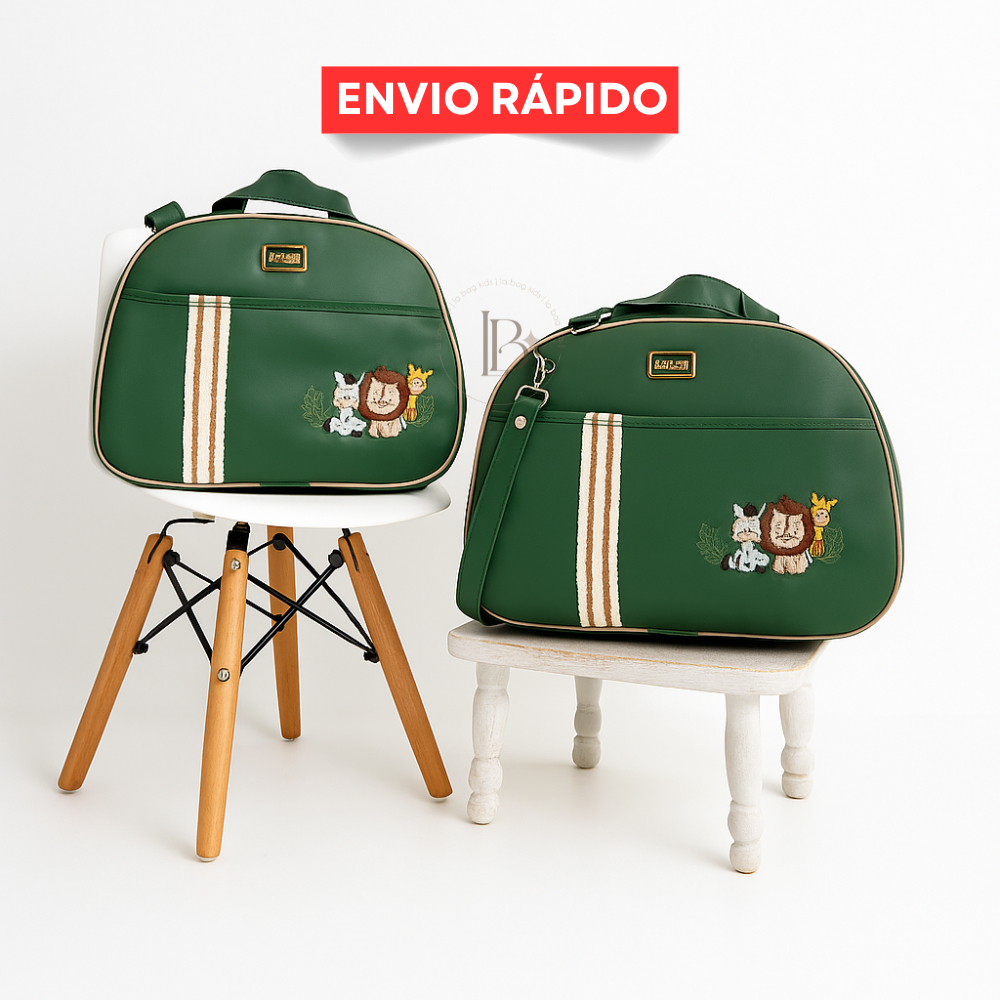 Kit de Bolsa Maternidade 2 Peças Safari  Borboleta com Faixa I Térmica e Impermeável LABAGKIDS