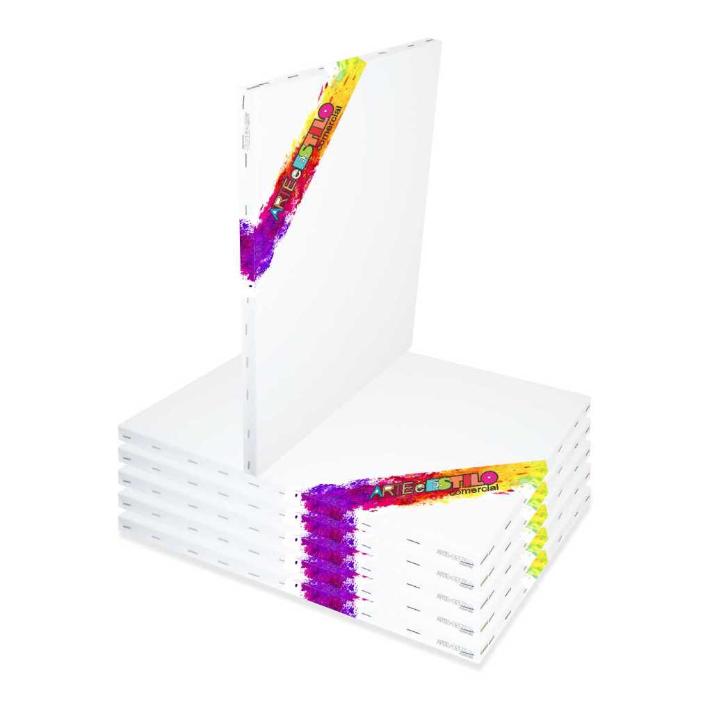 Kit 06 Telas De Pintura 30x40 Prontas Para Uso 100% Algodão em Oferta na Shopee