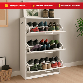 Sapateira armario organizador 3 andares prateleiras tenis sapato - Móveis Bonatto em Oferta na Shopee