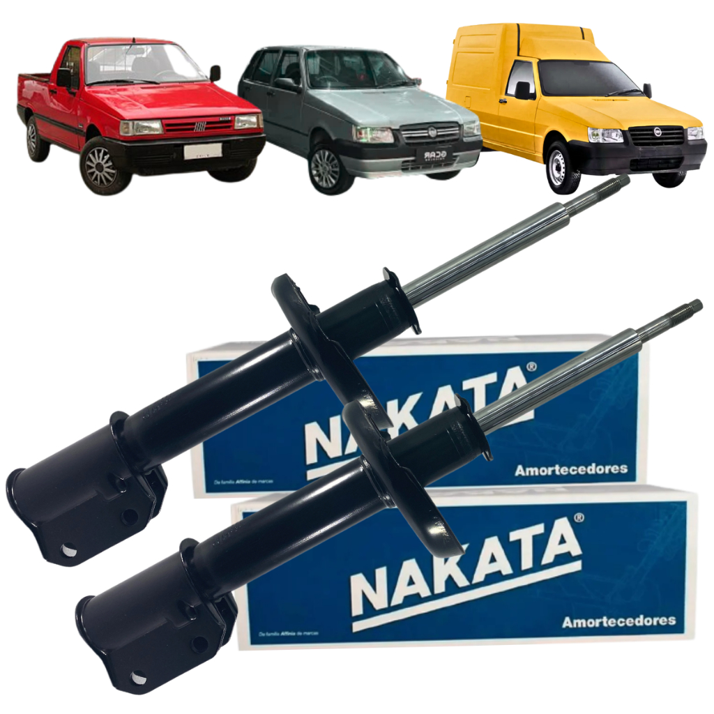 Par Amortecedor Dianteiro Nakata Fiat Uno Mille Furgoneta Fiorino Furgão Pick-up