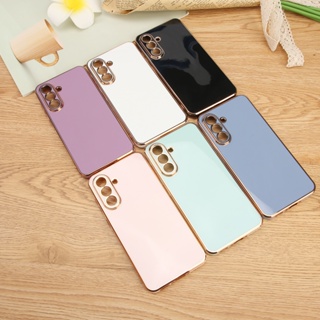 Capinha de Celular Luxuosa Borda Dourada Samsung M12/M13/M14/M15/M23/M32/M33/M34/M35/M52/M53/M54/M55 em Oferta na Shopee