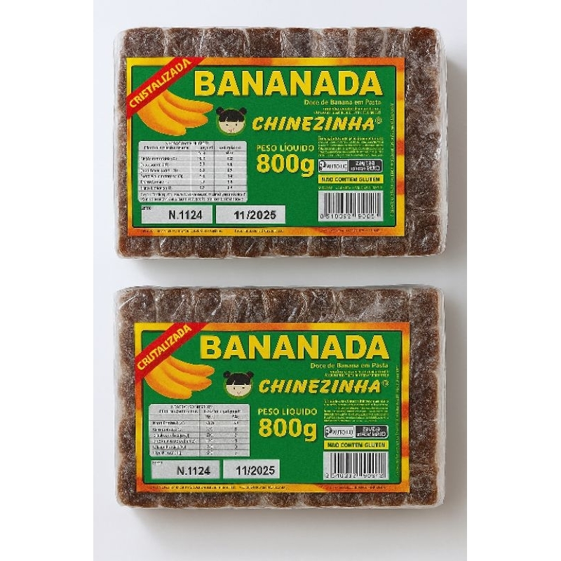 kit Doce Bananada Cristalizada Mariola com 2 pacotes. em Oferta na Shopee