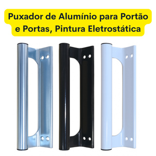 Puxador Alumínio Sobrepor Portão Porta Janela Búzios em Oferta na Shopee