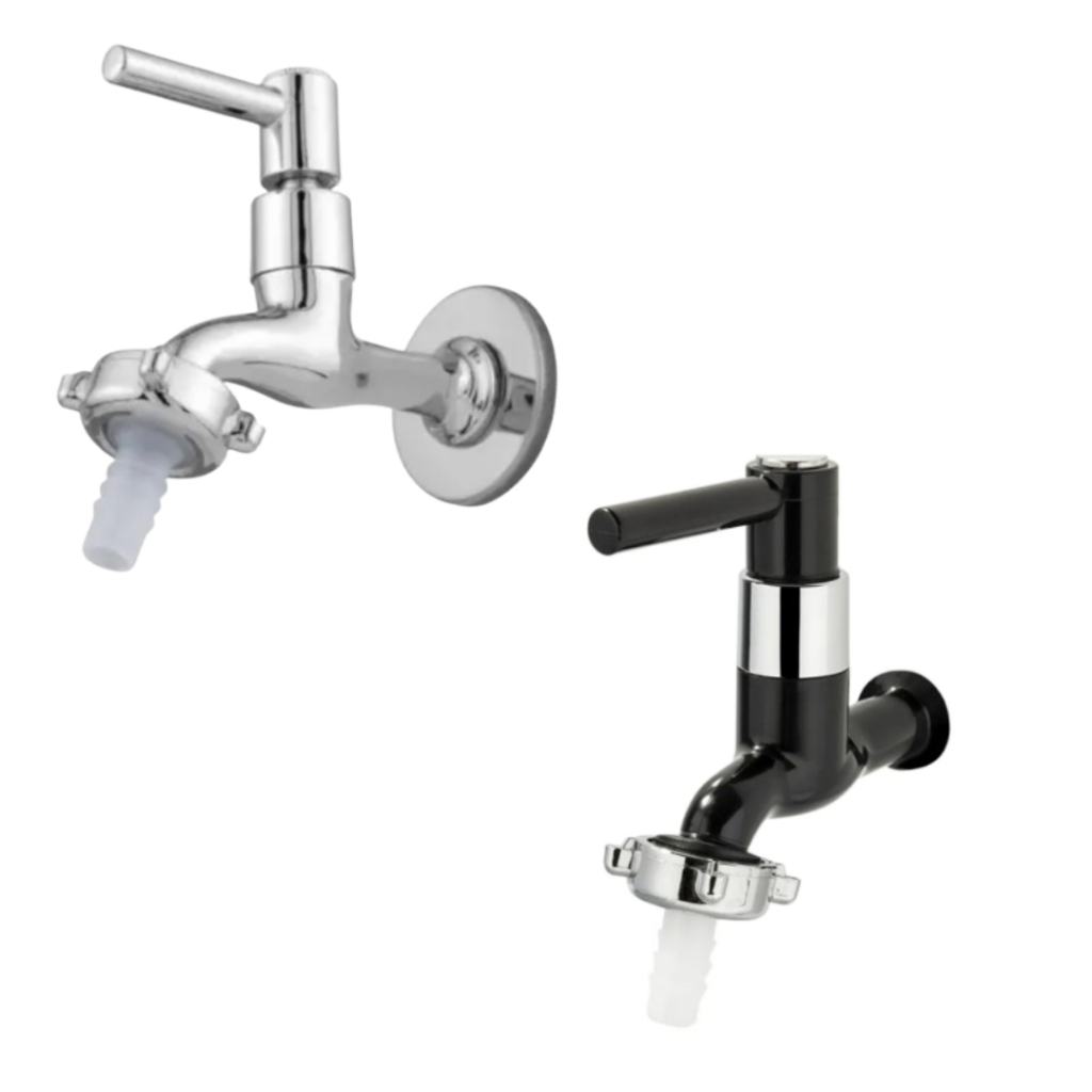 Torneira 1130 Tanque / Jardim ABS ¼ Volta Preta, Branca Ou Cromada em Oferta na Shopee