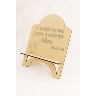 Porta Bíblia personalizado com versiculo MDF 4mm Cru – Arabesco Elegante – Suporte para Livros e Bíblia com frase em Oferta na Shopee