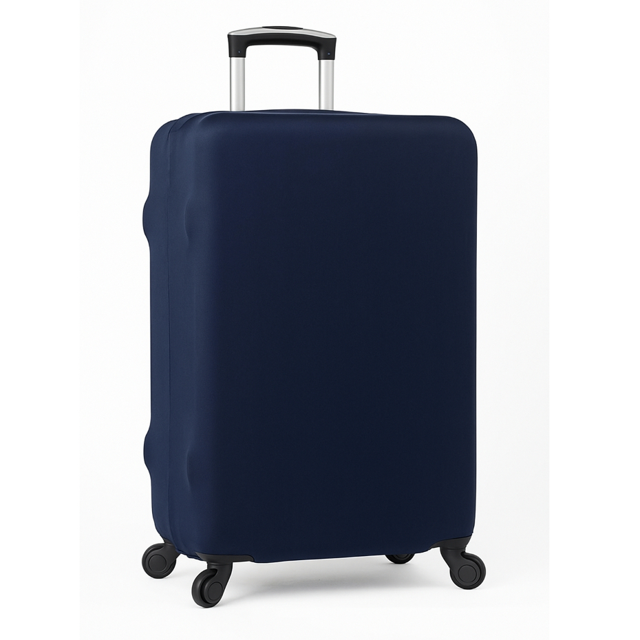 Capa para Mala de Viagem Protetora Suplex Resistente Marinho Tamanho P M G