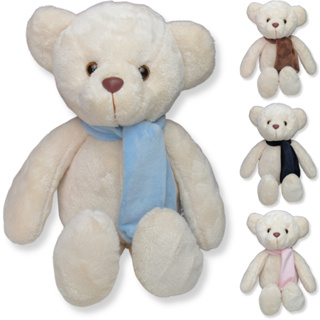 Urso Pelúcia Com Cachecol 40cm Decoração Antialérgico Infantil Presente em Oferta na Shopee