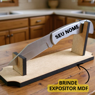 Canivete Personalizado Nome a Laser Resistente Multiuso Camping Pesca Trilha Inox  Bolso + Expositor em Oferta na Shopee