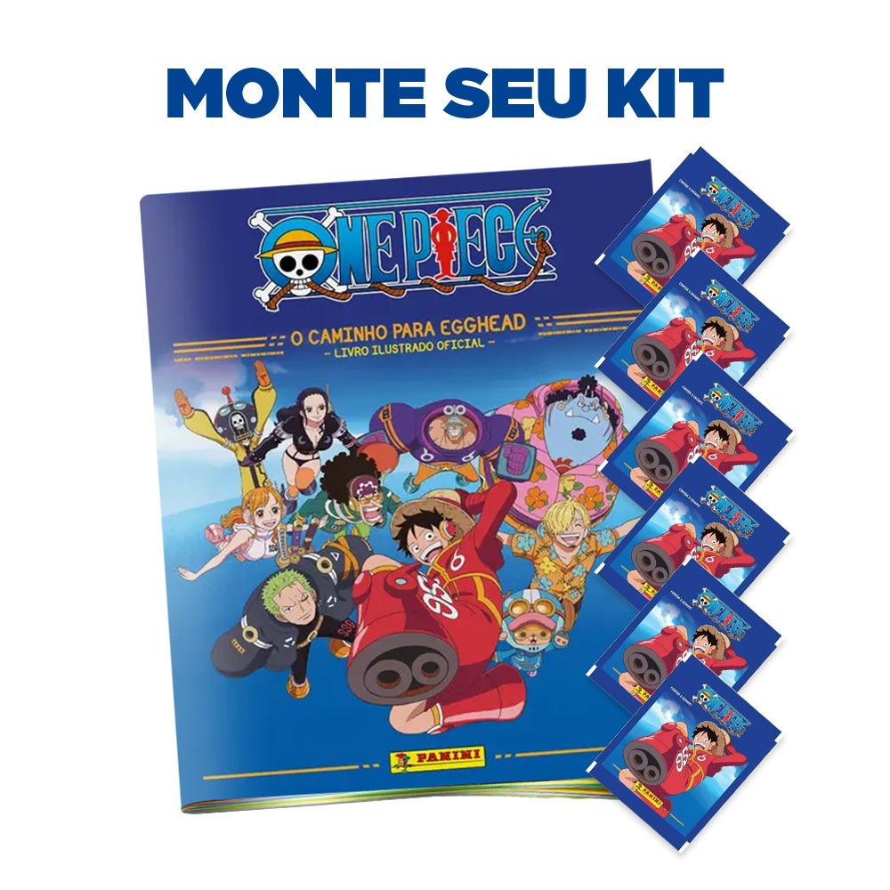 Coleção One Piece Road to Egghead: Monte o seu Kit com Álbum e Envelopes de Figurinhas - Panini em Oferta na Shopee