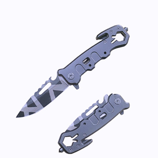 Canivete Tático Dobrável de Caça e Pesca D38B Lâmina de Aço com Cabo ergonômico e Clip de Bolso em Oferta na Shopee