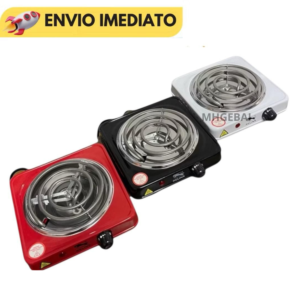 Imagem Fogareiro Elétrico 1000 Watts Fogão Cooktop 1 Boca Qualquer Panela Portátil Casa Camping 110V 220V