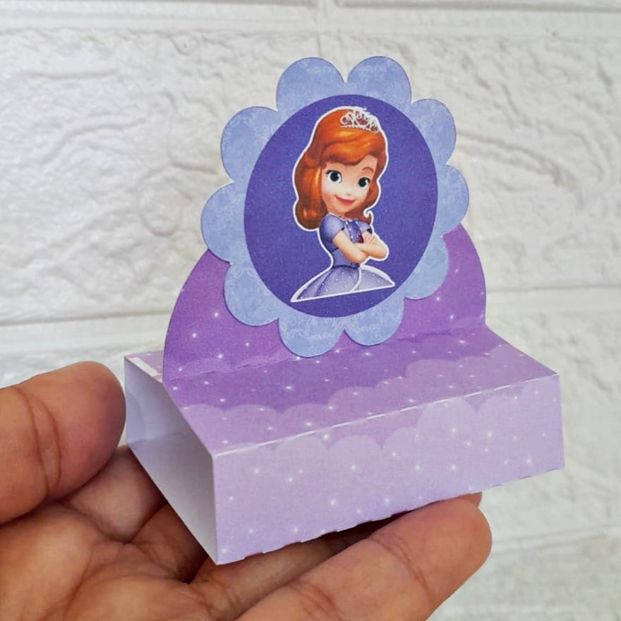 Porta Bis Duplo Princesa Sofia Personalizados Lembrancinha de Festa Aniversário