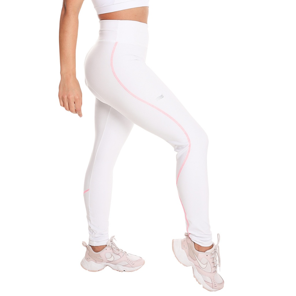 Calça Leg Feminina Ciclismo Com Bolso Zíper e Forro D80 Water Sun Sports Longos Pedais