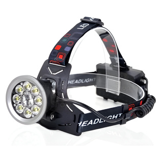 Lanterna Cabeça Premium Recarregavel Sensor Prova D'água 8 Leds Xte 3 Baterias Trilha 9.600mAh Casa em Oferta na Shopee