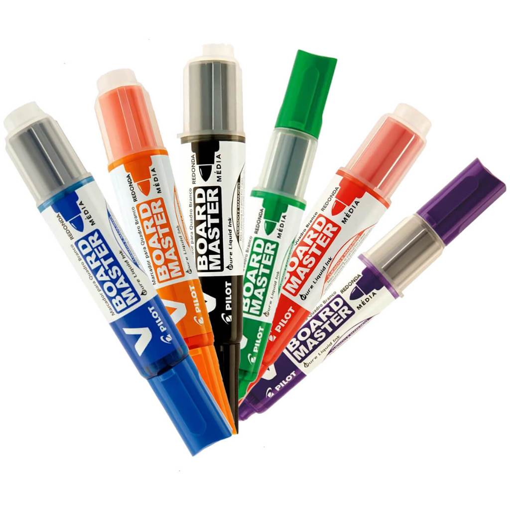 Kit Canetas Marcador de Quadro Branco V-Board Master Pilot 6 Cores em Oferta na Shopee